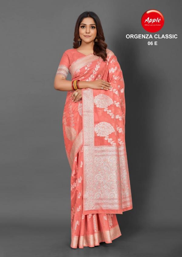 Apple Organza Classic 6 organza Fancy Saree Colletion